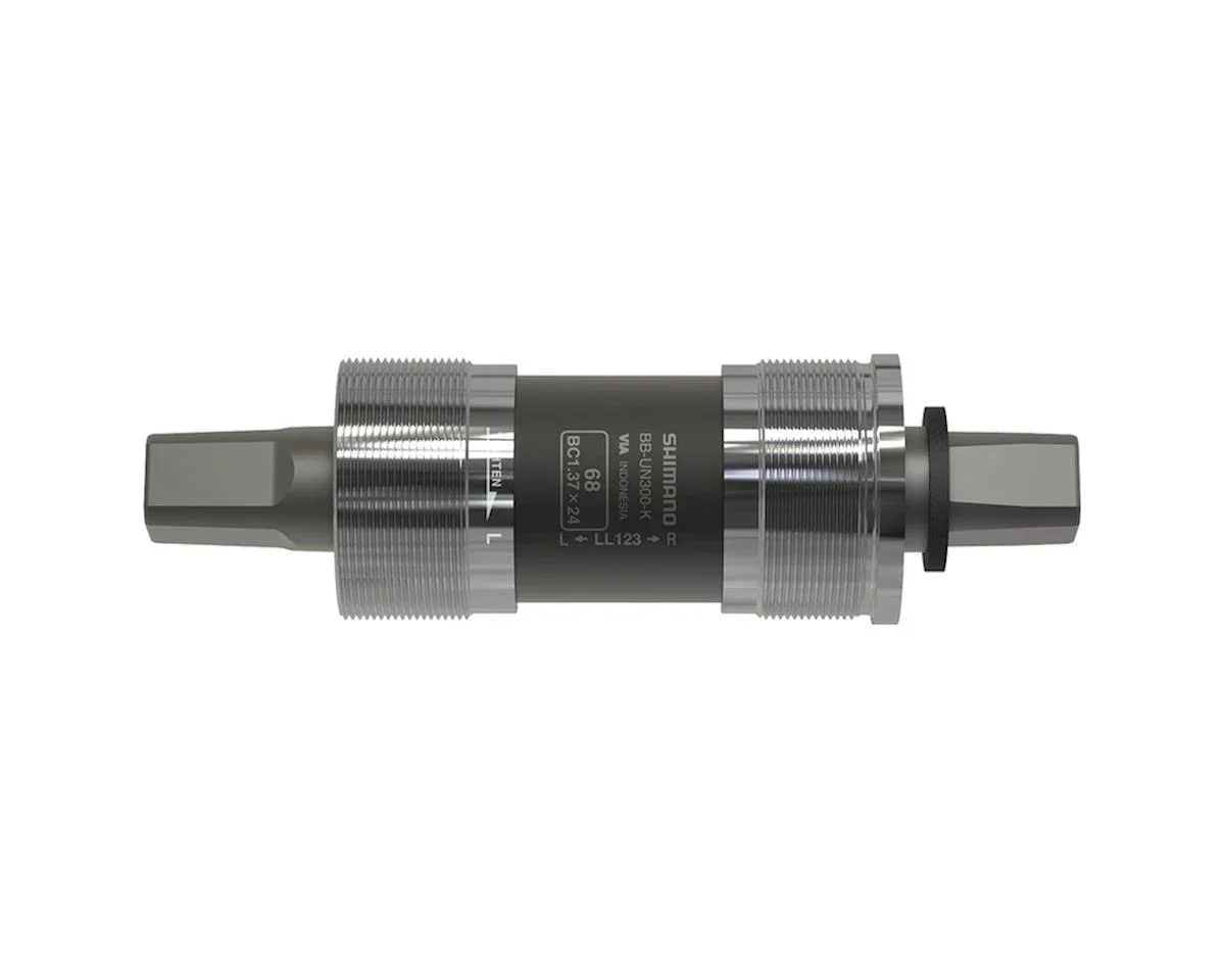 Shimano UN300-K Square Taper English Bottom Bracket (Silver) (BSA) (68mm) (127.5mm) (For Chain Case)